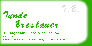 tunde breslauer business card